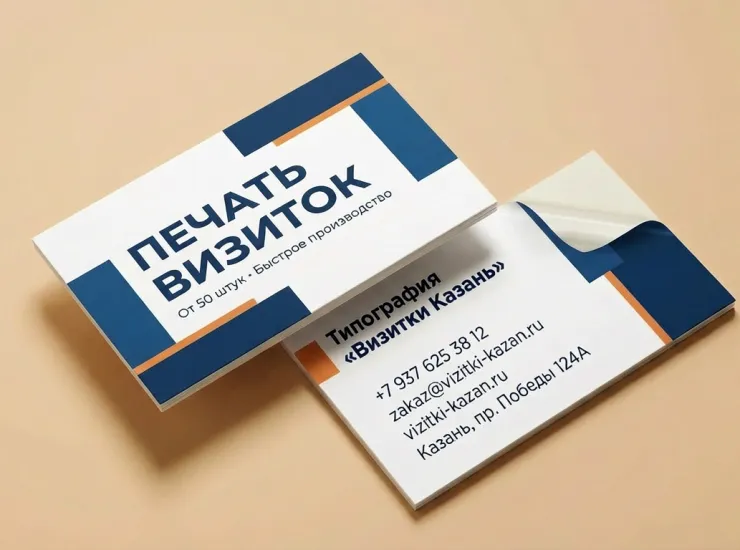 Визитка-наклейка